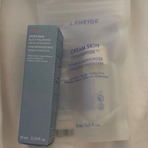 LANEIGE Water Bank Blue Hyaluronic Cream Moisturizer - Blue and White